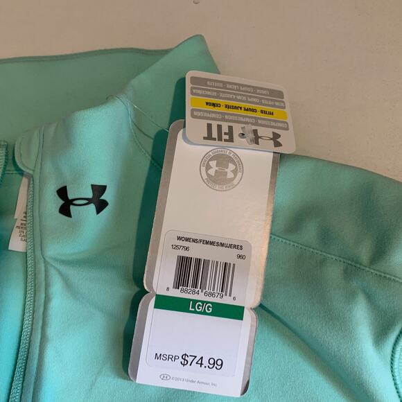Under Armour Jacket Women L Large Pond Fitted All Season Full Zip Long Sleeve - Picture 7 of 12
